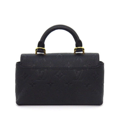 Louis Vuitton Handbag Nano Madeleine Noir Monogram Empreinte Leather Gold — view 2