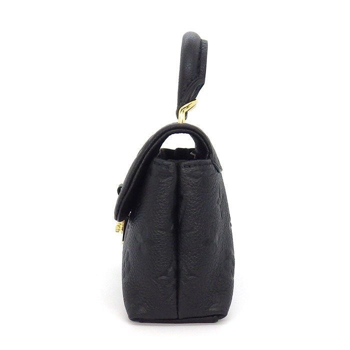 Louis Vuitton Handbag Nano Madeleine Noir Monogram Empreinte Leather Gold — view 3