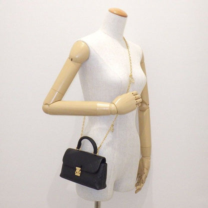 Louis Vuitton Handbag Nano Madeleine Noir Monogram Empreinte Leather Gold — view 9