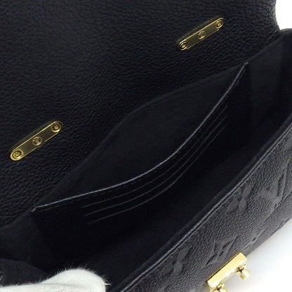 Louis Vuitton Handbag Nano Madeleine Noir Monogram Empreinte Leather Gold — view 6