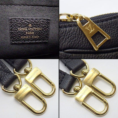 Louis Vuitton Shoulder Bag Bagatelle NM Black Monogram Empreinte Leather Gold — view 7