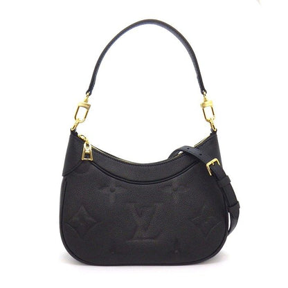 Louis Vuitton Shoulder Bag Bagatelle NM Black Monogram Empreinte Leather Gold