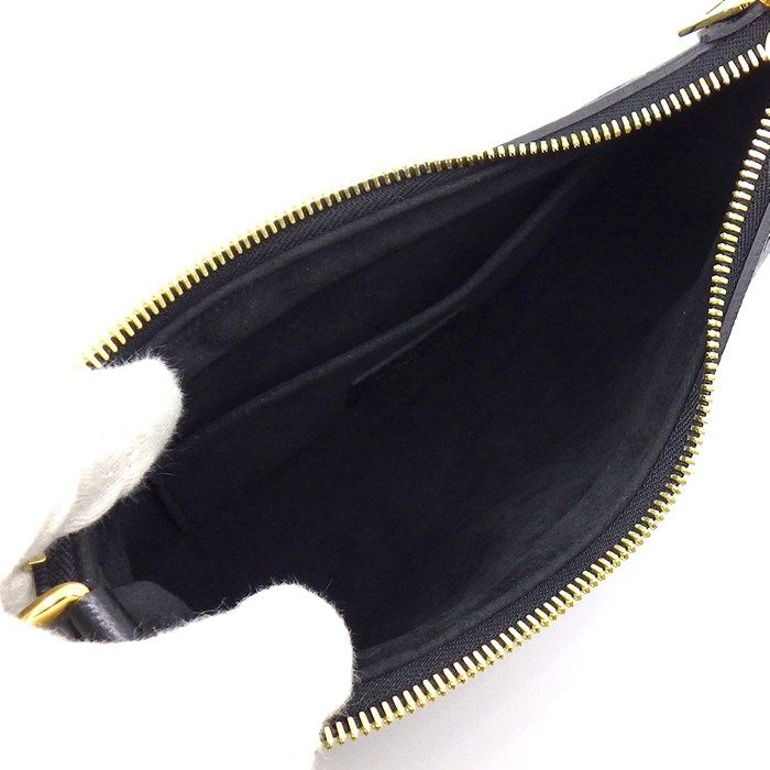 Louis Vuitton Shoulder Bag Bagatelle NM Black Monogram Empreinte Leather Gold — view 5