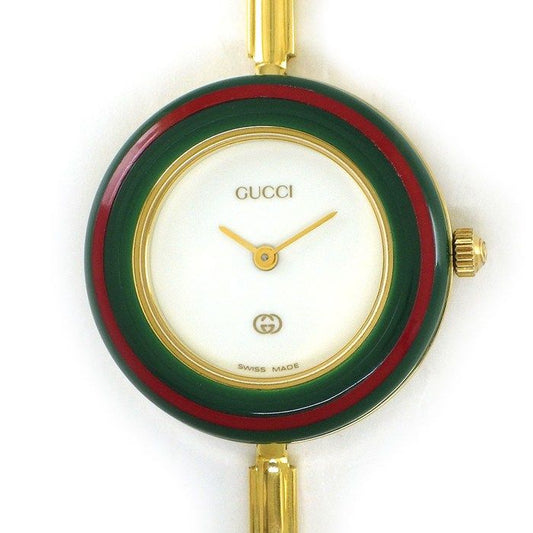 Gucci Watch Change Bezel 11 12 Multicolor All 12 Colors White Dial Quartz Analog