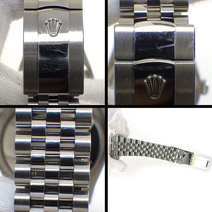 Rolex Watch Datejust Roulett Sunray Blue Dial Date Luminous Hands Index SS — view 9
