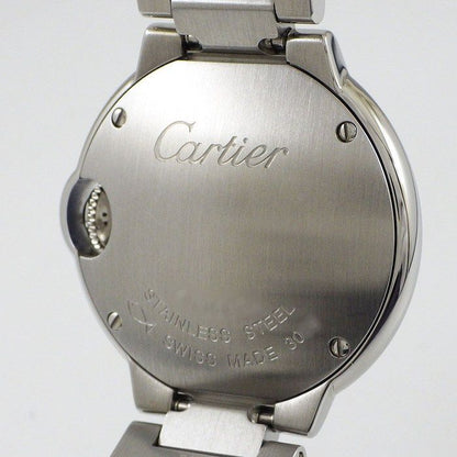 Cartier Watch Baron Blue SM Silver Dial Roman Index SS Quartz Analog — view 4
