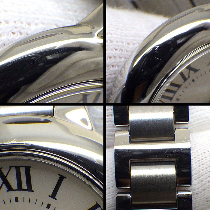 Cartier Watch Baron Blue SM Silver Dial Roman Index SS Quartz Analog — view 8