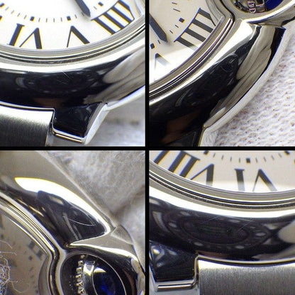 Cartier Watch Baron Blue SM Silver Dial Roman Index SS Quartz Analog — view 6