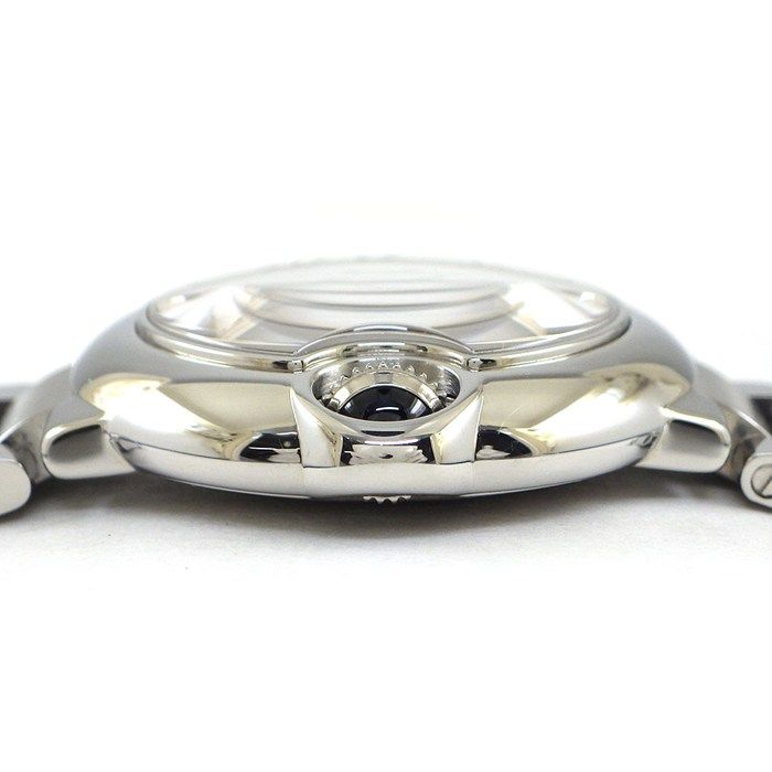 Cartier Watch Baron Blue SM Silver Dial Roman Index SS Quartz Analog — view 2