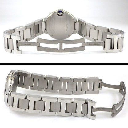 Cartier Watch Baron Blue SM Silver Dial Roman Index SS Quartz Analog — view 3