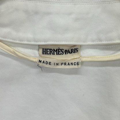 Hermes Martin Margiela Era White Cotton 100 Double Breasted Short Coat 36 — view 4
