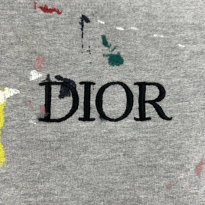 Dior Homme Gray Painting Print Oversized Sweatshirt — view 6