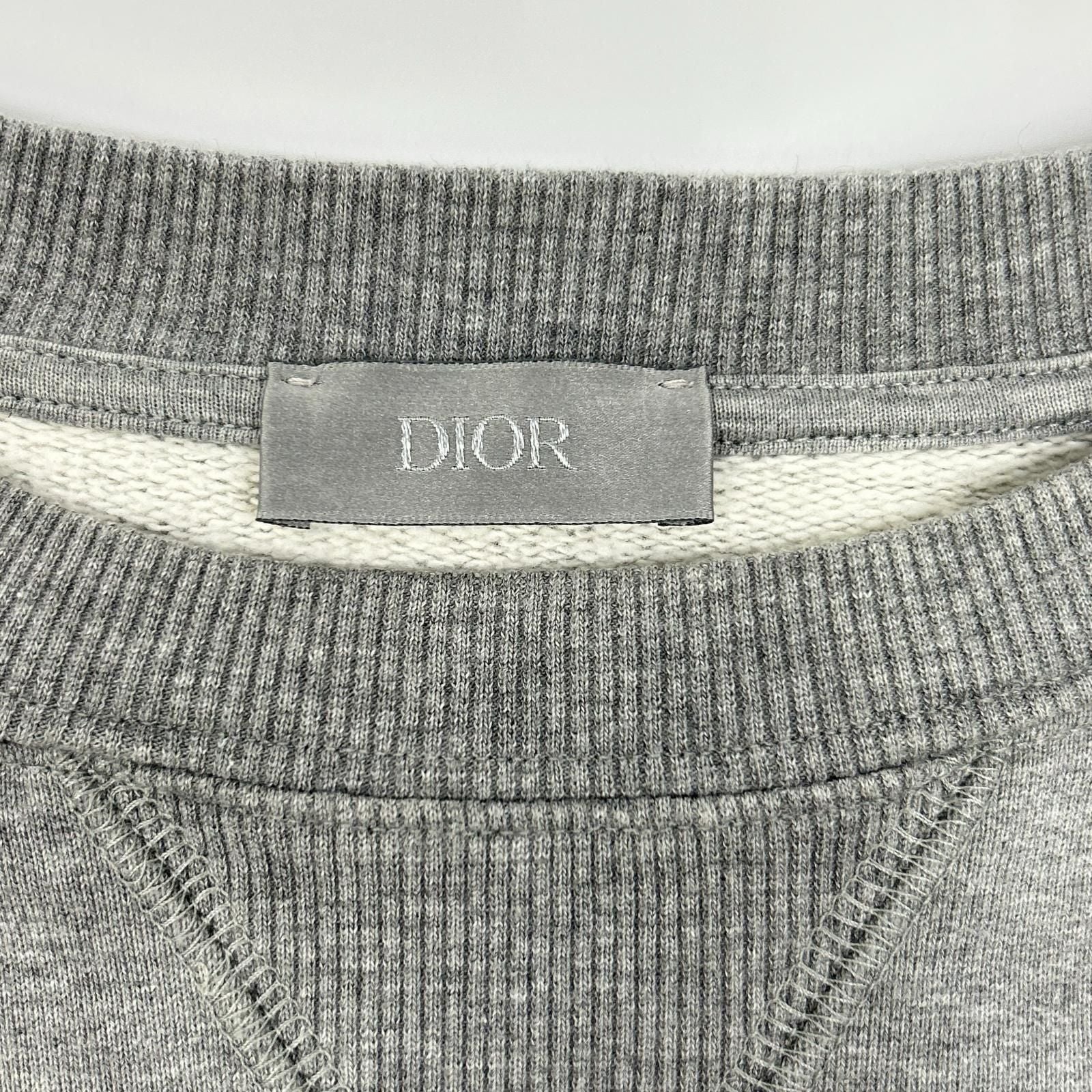 Dior Homme Gray Painting Print Oversized Sweatshirt — view 3