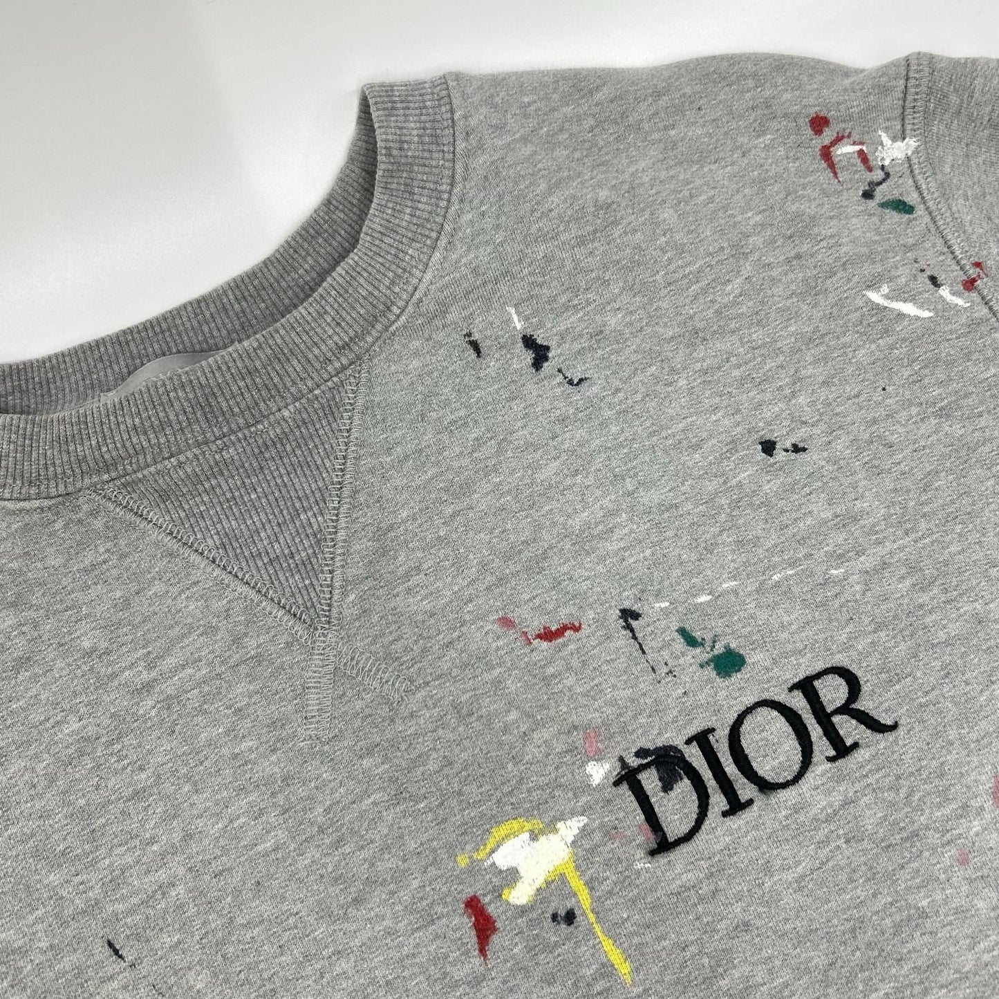 Dior Homme Gray Painting Print Oversized Sweatshirt — view 7