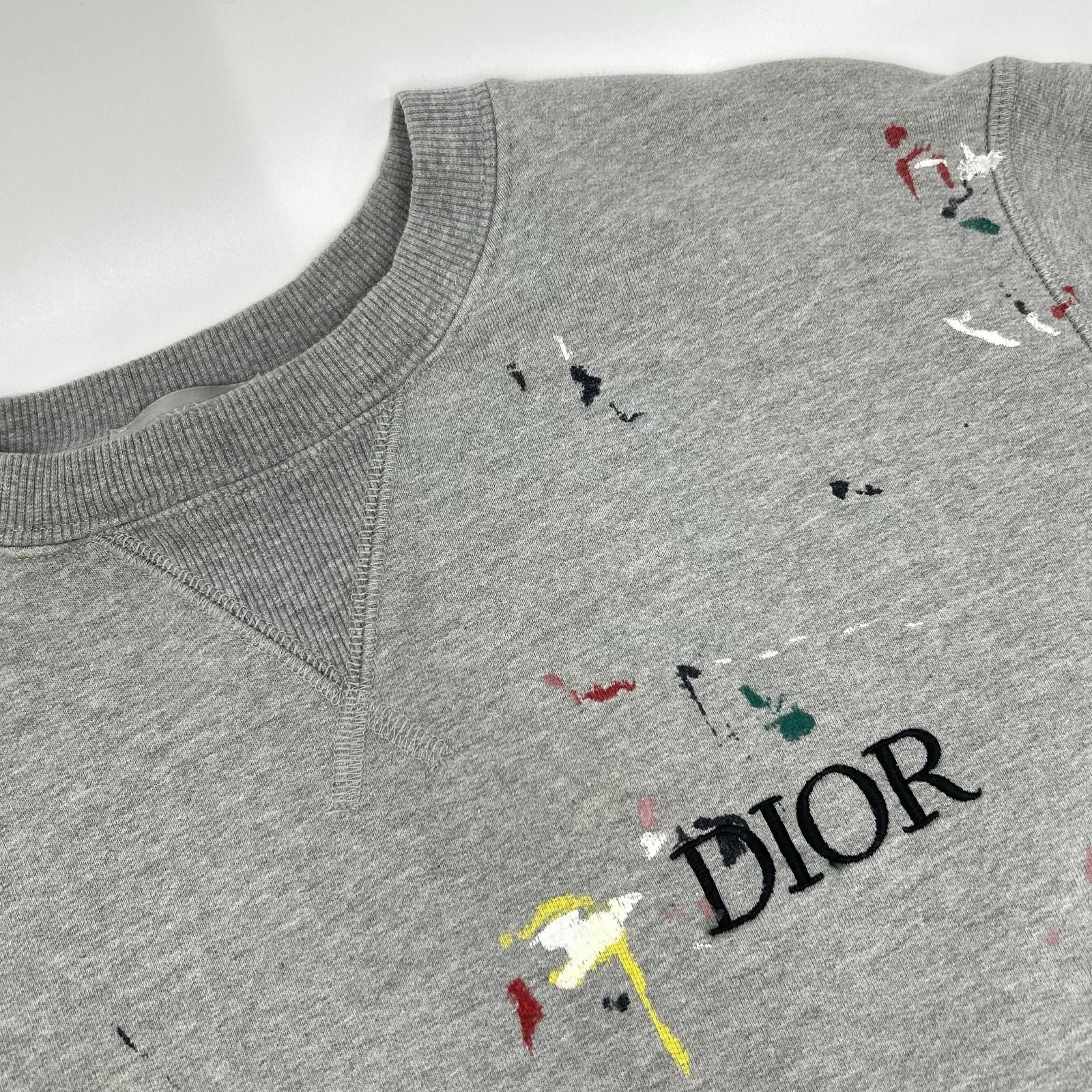 Dior Homme Gray Painting Print Oversized Sweatshirt — view 7