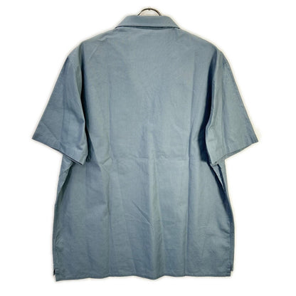 Hermes Blue Cotton 100% BD Open Collar Shirt 43 — view 2