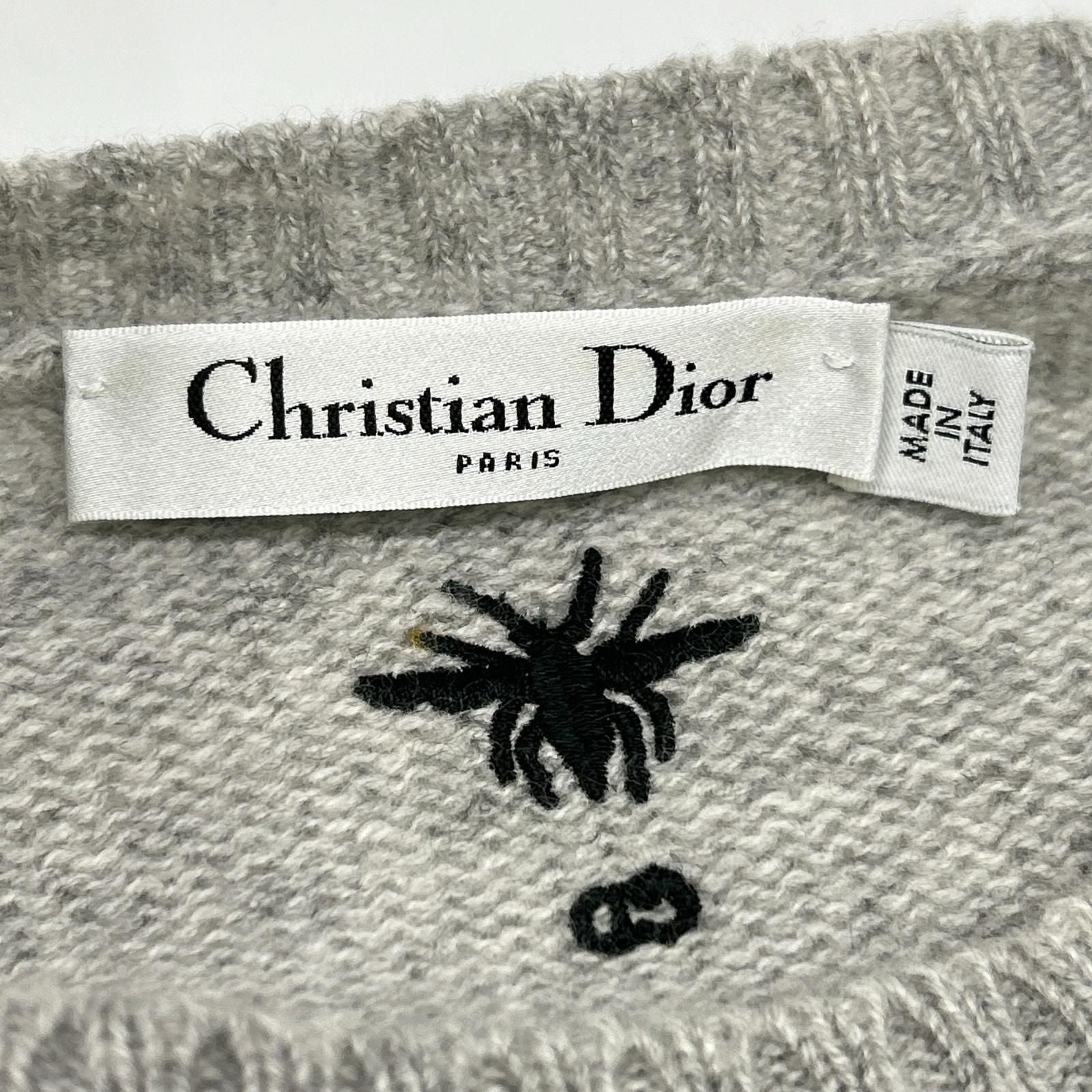 Dior Cashmere Embroidery Crew Neck Knit Sweater — view 3