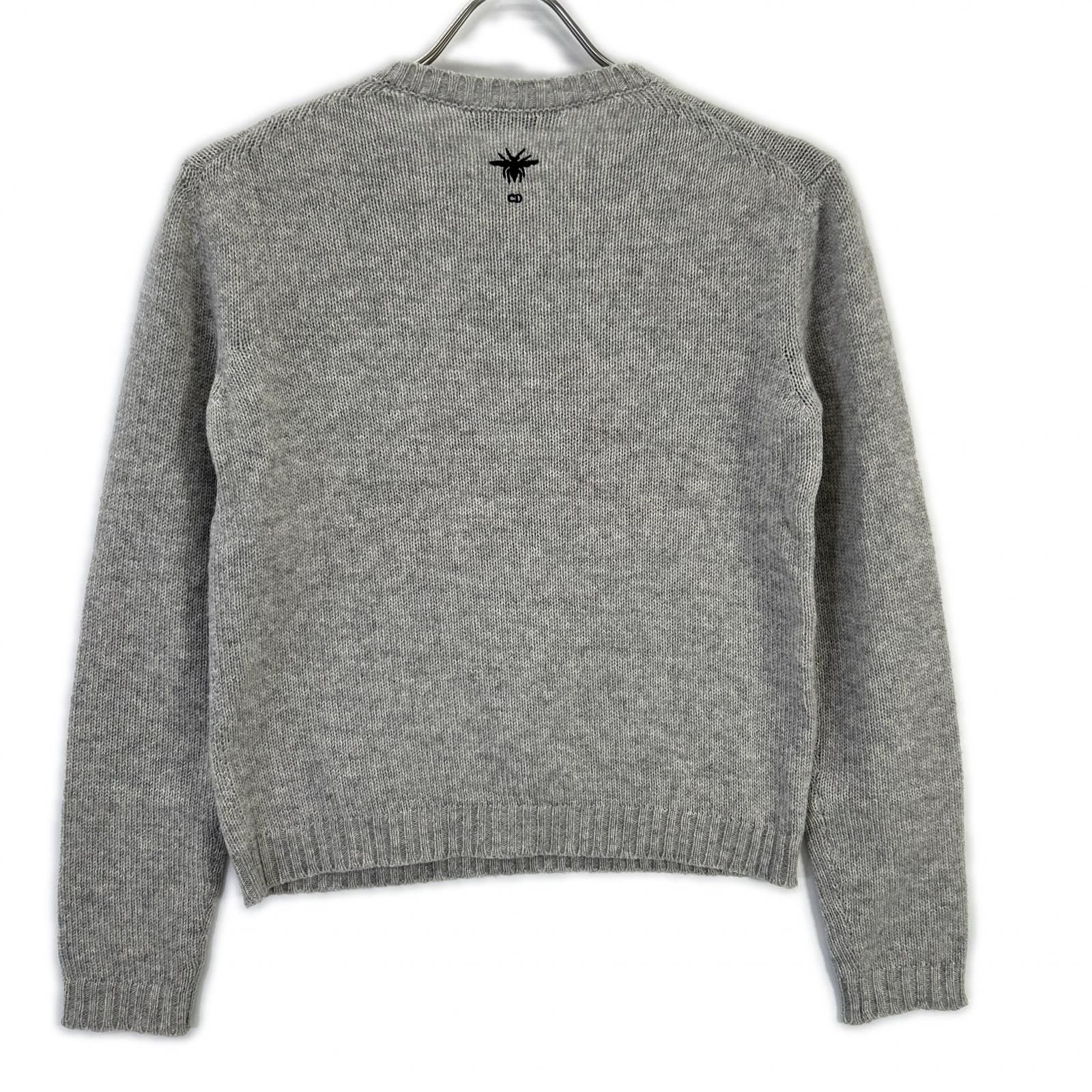 Dior Cashmere Embroidery Crew Neck Knit Sweater — view 2
