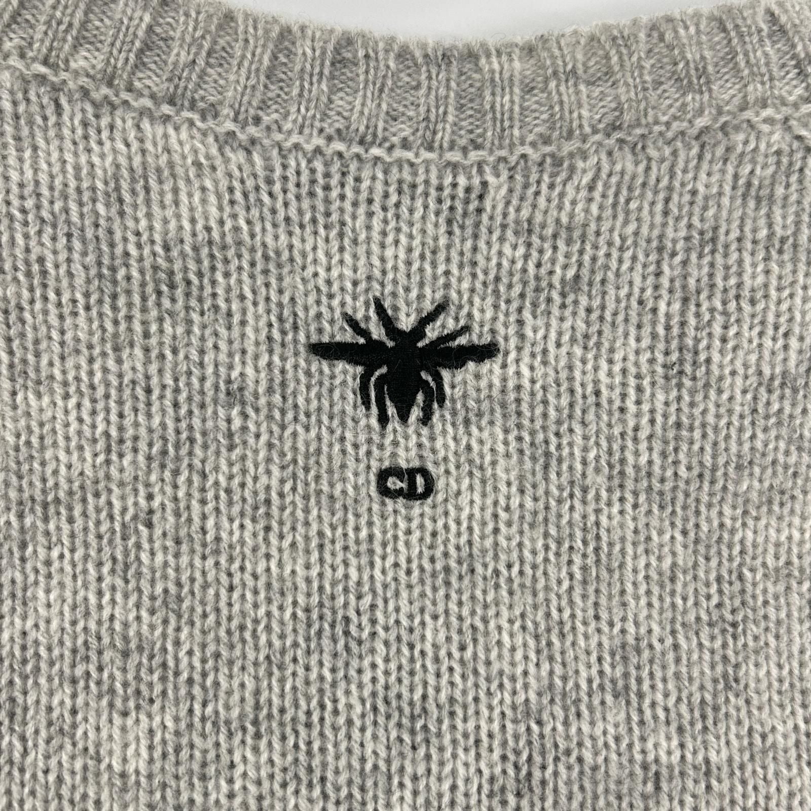 Dior Cashmere Embroidery Crew Neck Knit Sweater — view 8