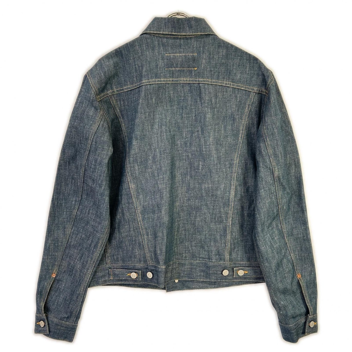 Gucci Blue Cotton Leather Patch Jacket 52 — view 2