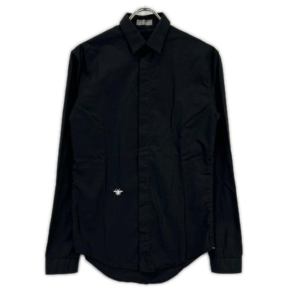 Dior Homme Era Black Bee Embroidery Style Dress Shirt 37