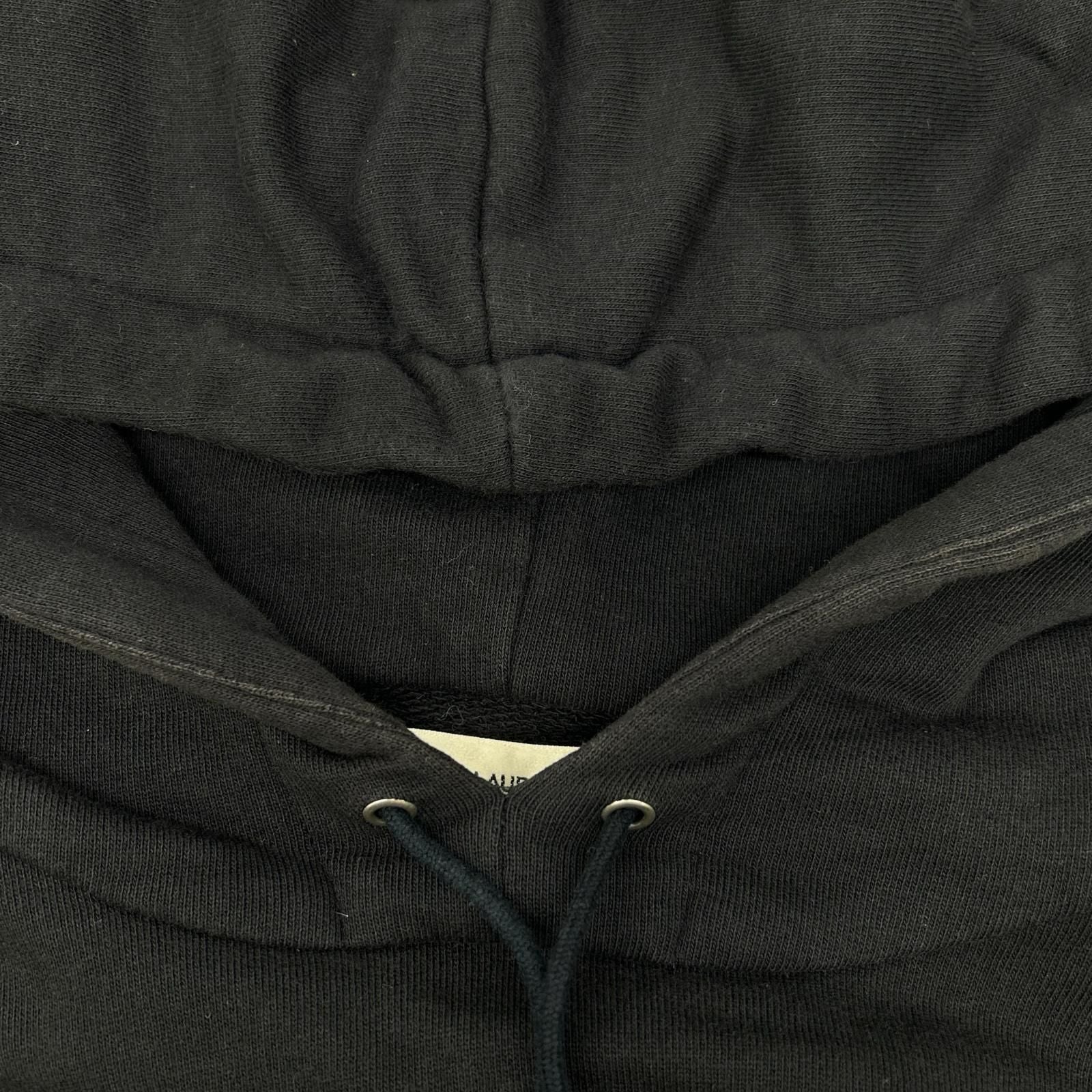 Saint Laurent Paris Black One Point Logo Hoodie XS — view 7