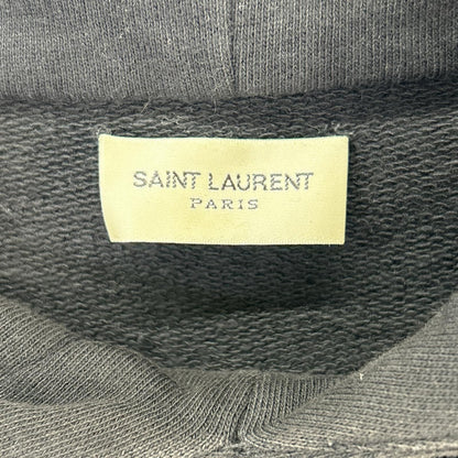 Saint Laurent Paris Black One Point Logo Hoodie XS — view 3