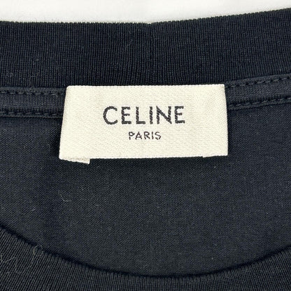 Celine Black Locky Print T-Shirt XS — view 3
