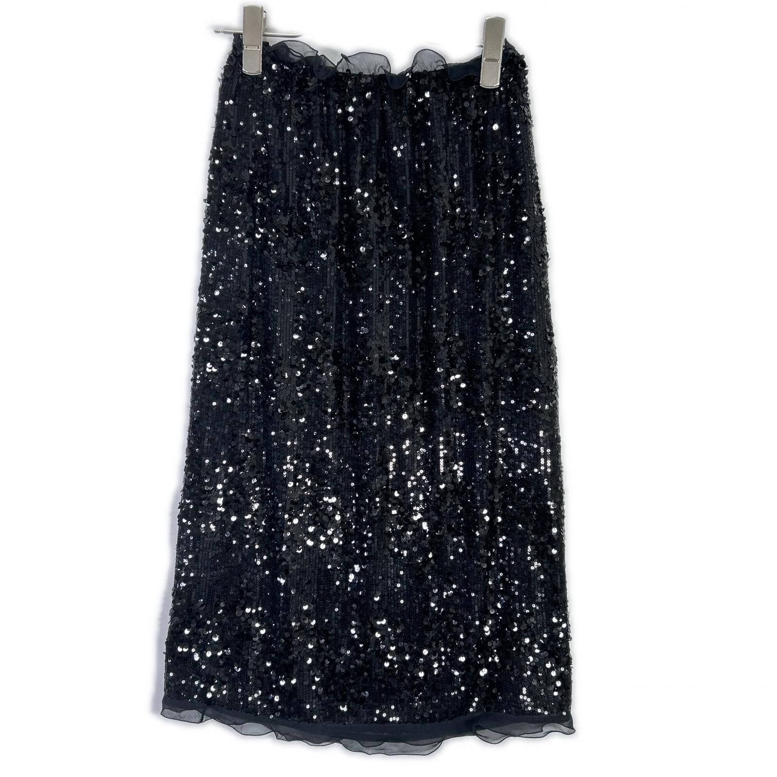Fendi Black Sequin Skirt 36 — view 2