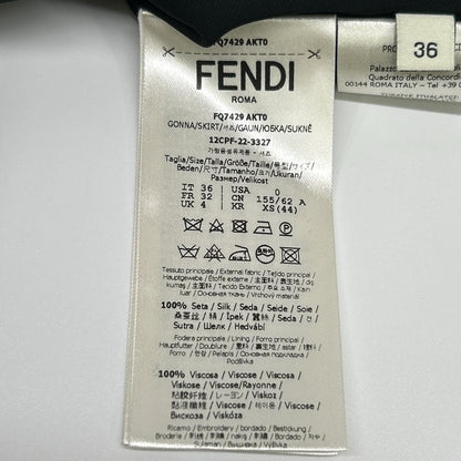 Fendi Black Sequin Skirt 36 — view 4