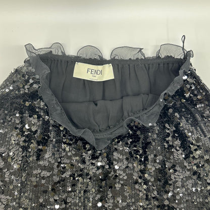 Fendi Black Sequin Skirt 36 — view 7