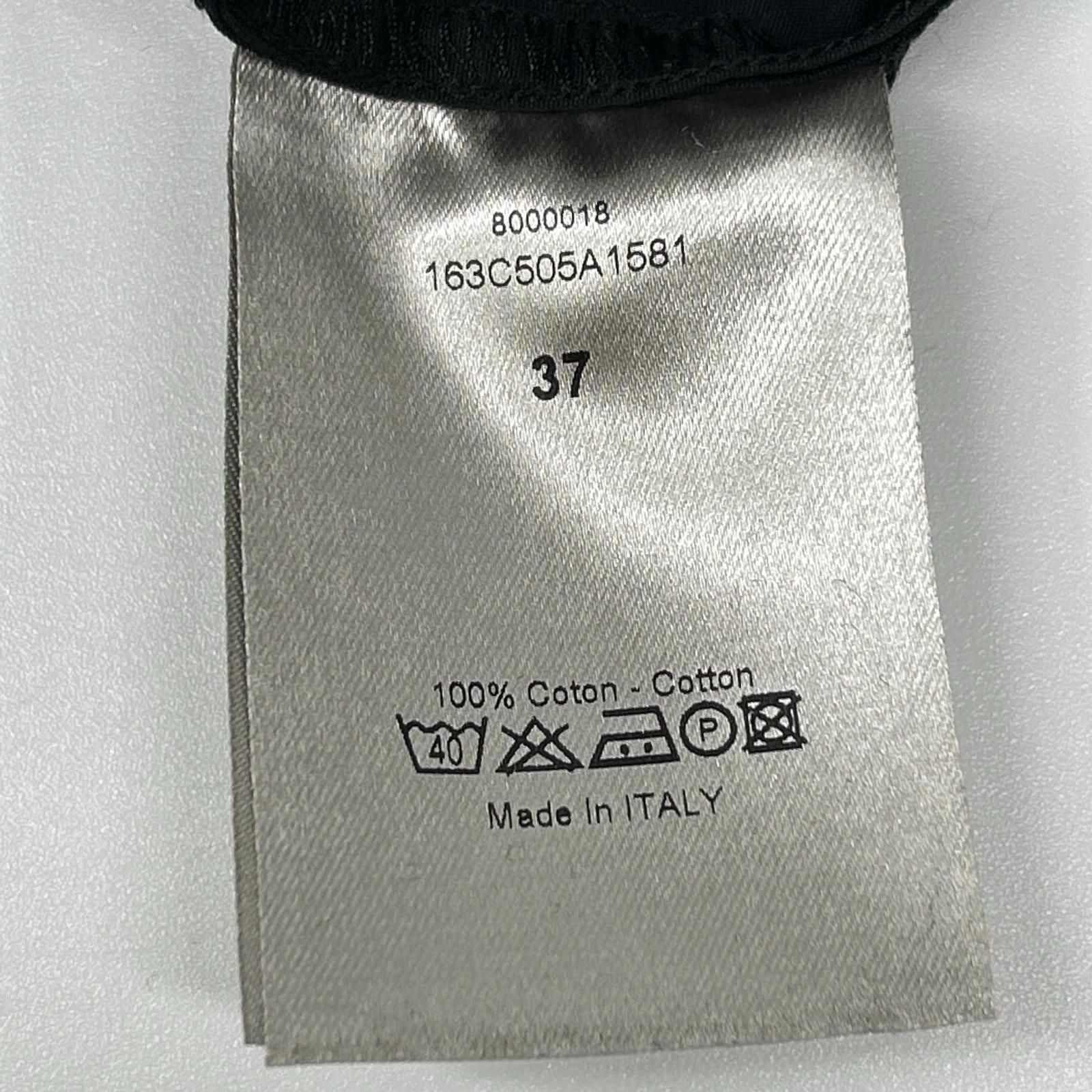 Dior Homme Navy Stand Collar Cotton Broad Dress Shirt 37 — view 5