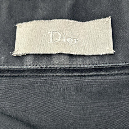 Dior Homme Navy Stand Collar Cotton Broad Dress Shirt 37 — view 4