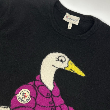 Moncler Mon Cles Black Cashmere Blend Crew Neck Knit Sweater — view 7