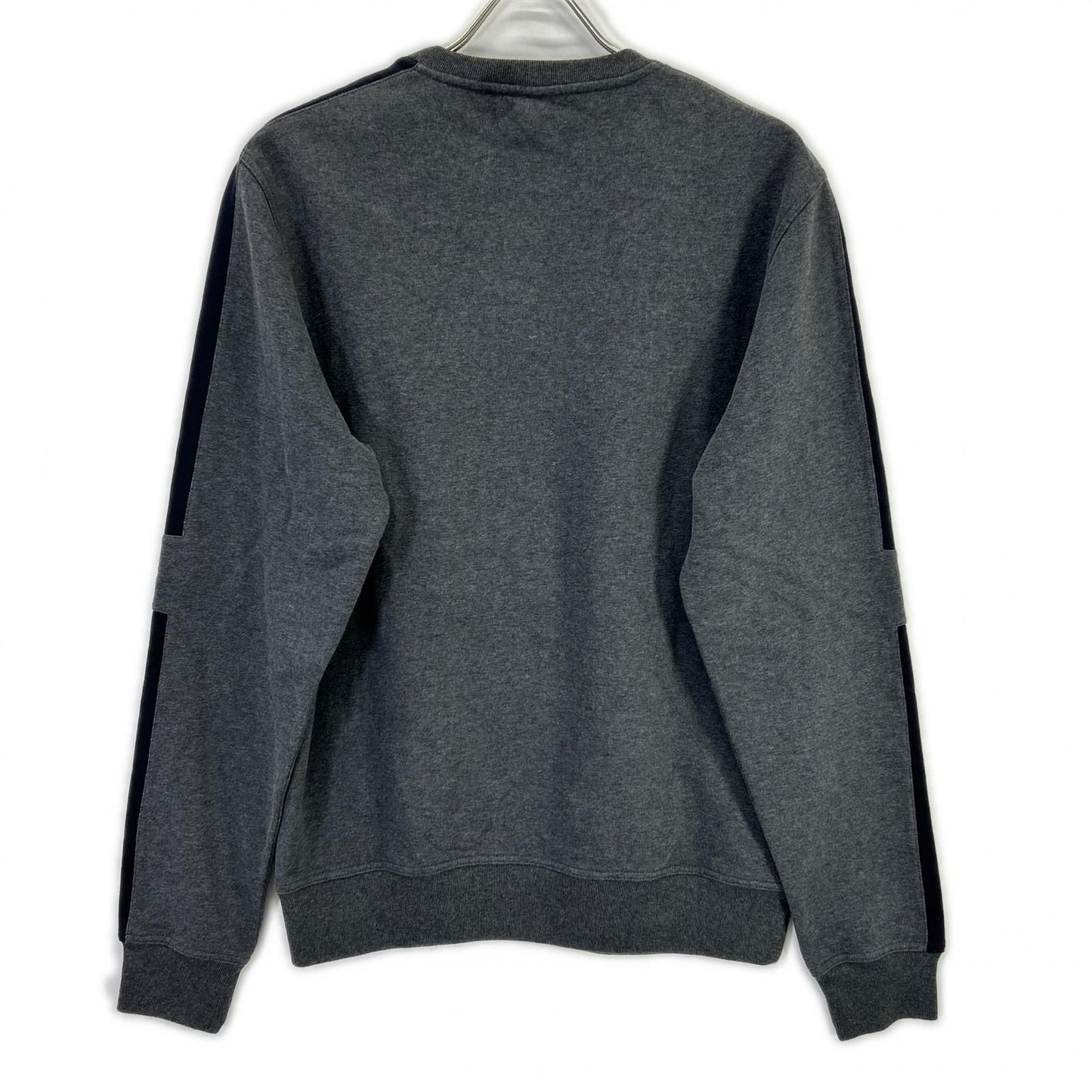Hermes Charcoal Gray Black Cotton Shoulder Line Sweatshirt Pullover-m — view 2