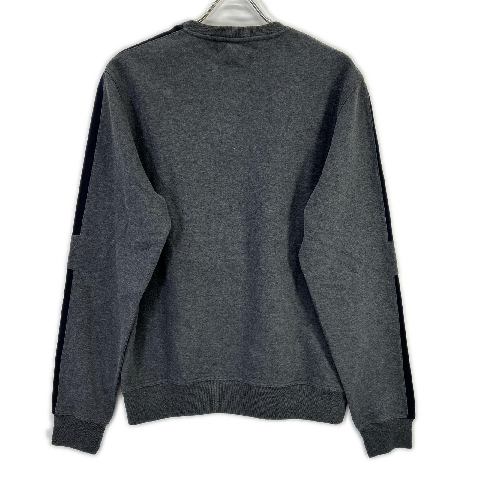Hermes Charcoal Gray Black Cotton Shoulder Line Sweatshirt Pullover-m — view 2