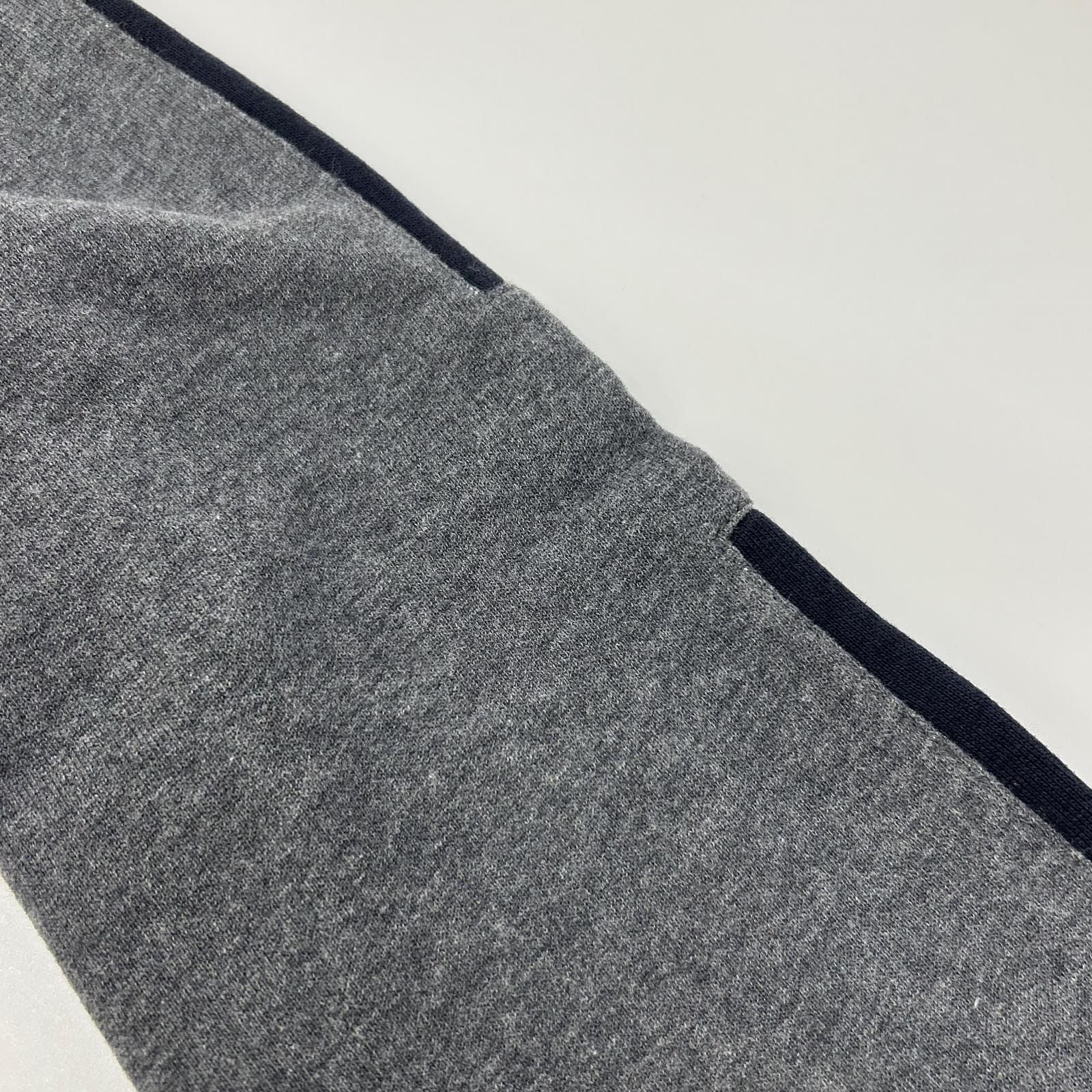 Hermes Charcoal Gray Black Cotton Shoulder Line Sweatshirt Pullover-m — view 9