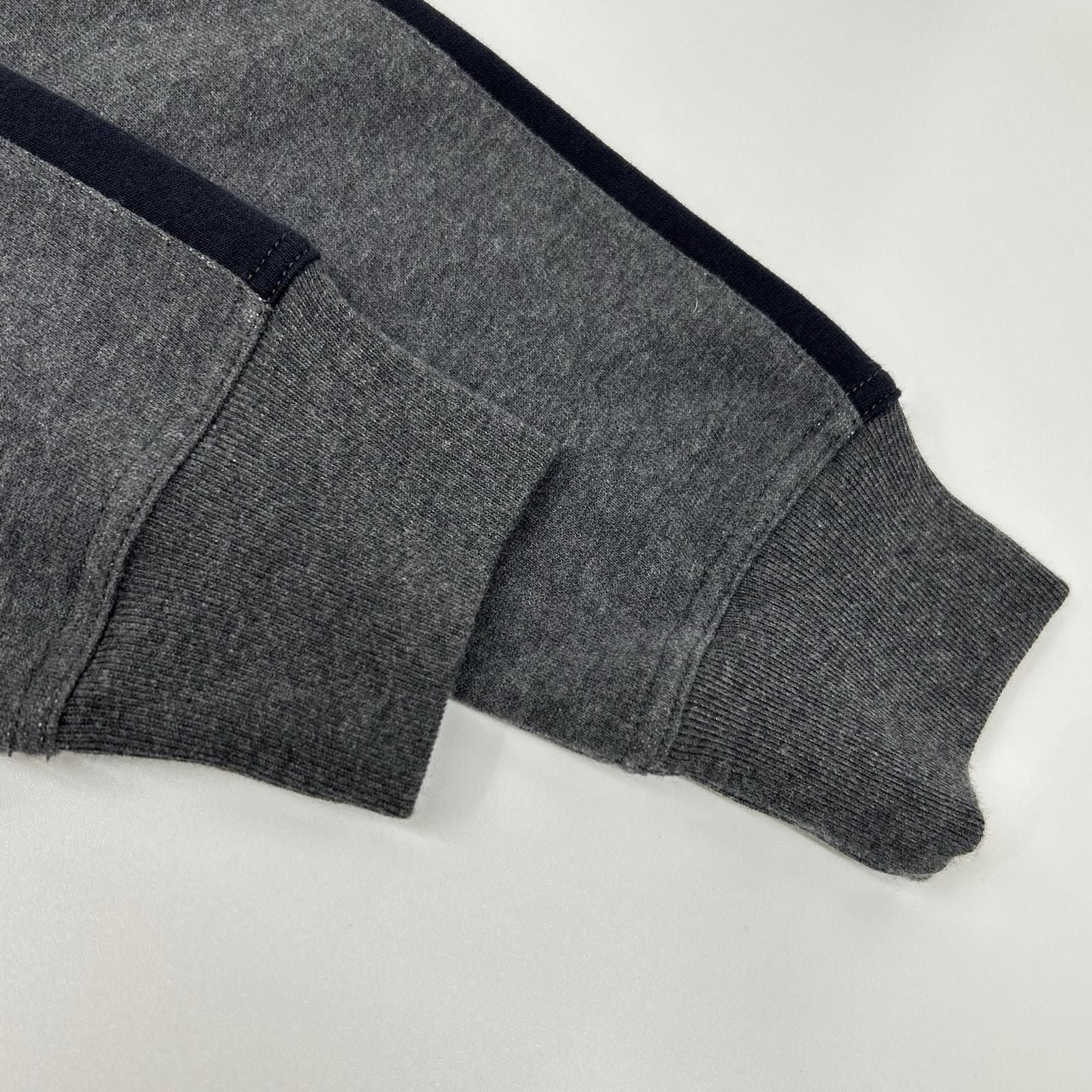 Hermes Charcoal Gray Black Cotton Shoulder Line Sweatshirt Pullover-m — view 8