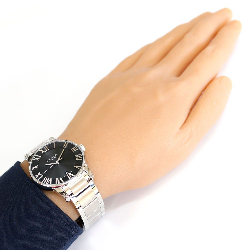 Tiffany & Co Atlas Dome Watch Stainless Steel Automatic Winding Overhauled — view 2