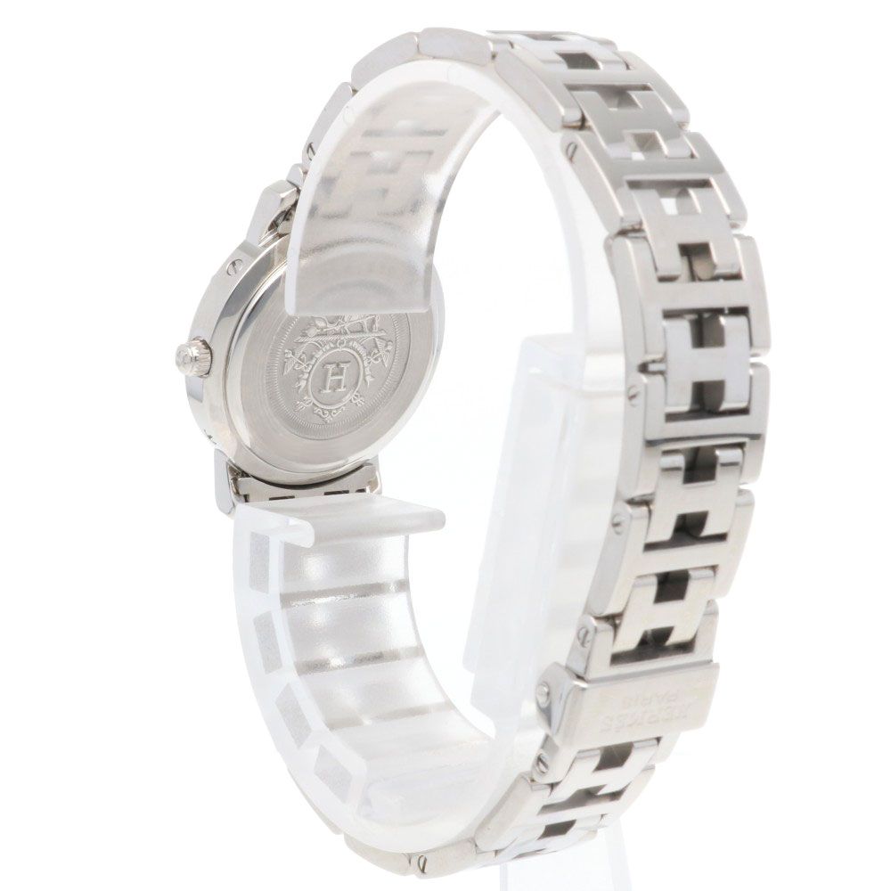 Hermes Clipper Watch Stainless Steel Quartz Overhauled — view 5