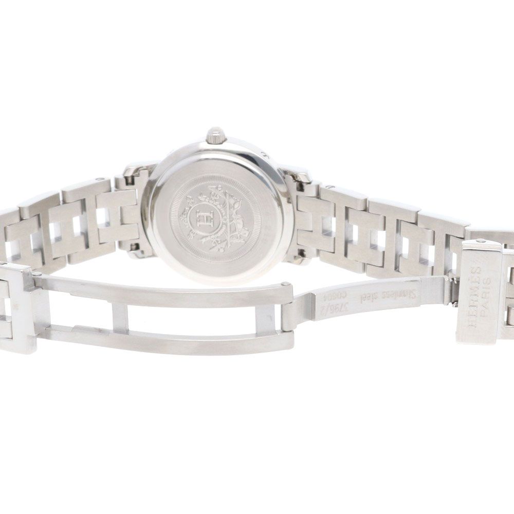 Hermes Clipper Watch Stainless Steel Quartz Overhauled — view 9