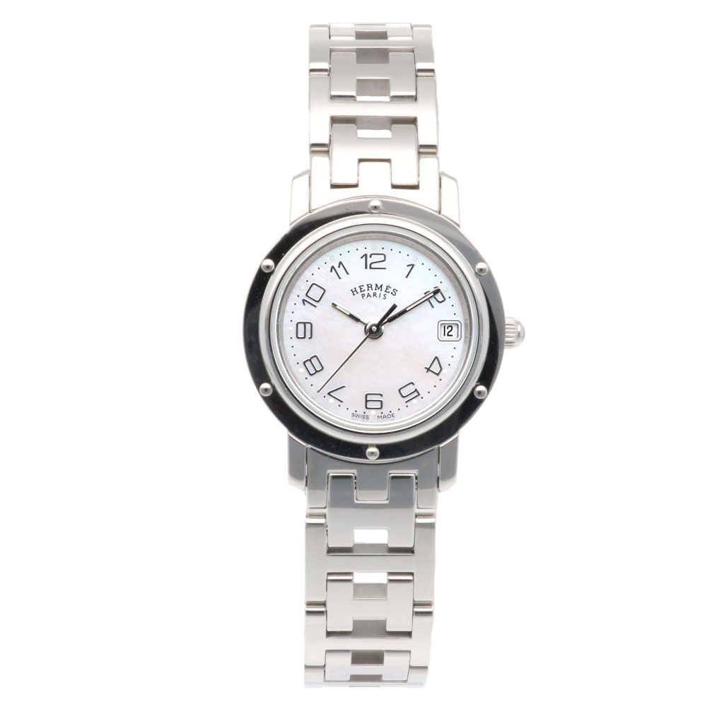 Hermes Clipper Watch Stainless Steel Quartz Overhauled — view 8