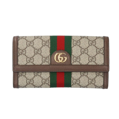 Gucci GG Continental Wallet Sherry Line Supreme Canvas