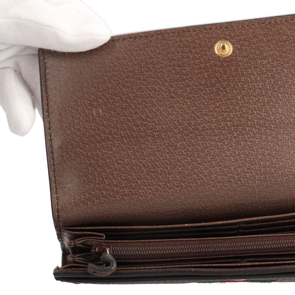 Gucci GG Continental Wallet Sherry Line Supreme Canvas — view 7