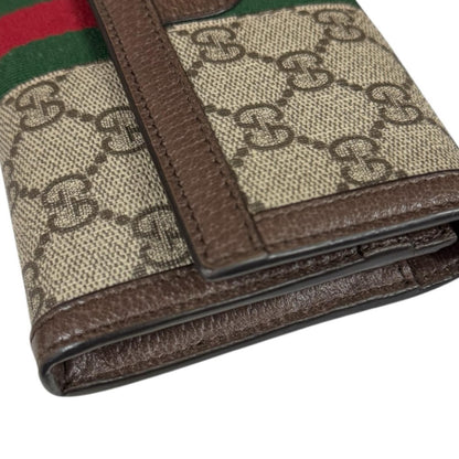 Gucci GG Continental Wallet Sherry Line Supreme Canvas — view 9