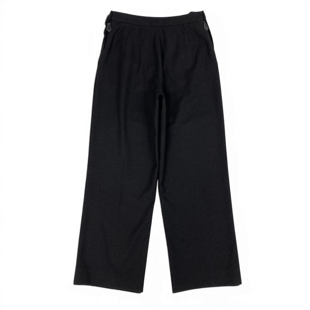 Hermes Martin Margiela Era Side Zip Wide Trousers Pants 36 Dark Brown Hemes — view 2