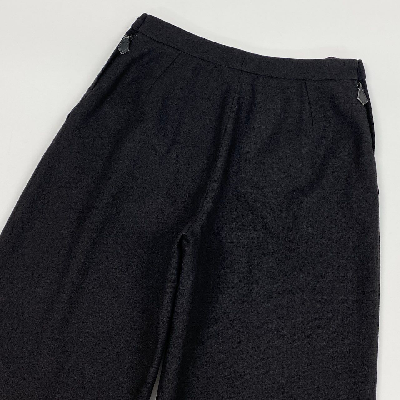 Hermes Martin Margiela Era Side Zip Wide Trousers Pants 36 Dark Brown Hemes — view 4
