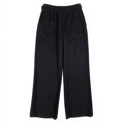 Hermes Martin Margiela Era Side Zip Wide Trousers Pants 36 Dark Brown Hemes