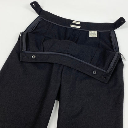 Hermes Martin Margiela Era Side Zip Wide Trousers Pants 36 Dark Brown Hemes — view 3