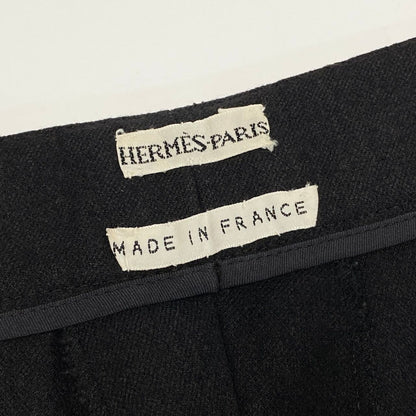 Hermes Martin Margiela Era Side Zip Wide Trousers Pants 36 Dark Brown Hemes — view 8